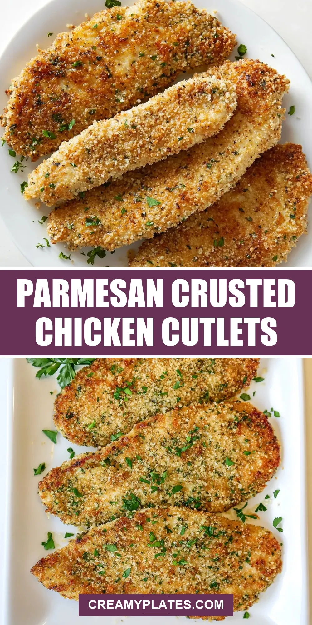 Parmesan Crusted Chicken Cutlets (Amazing & Delicious)