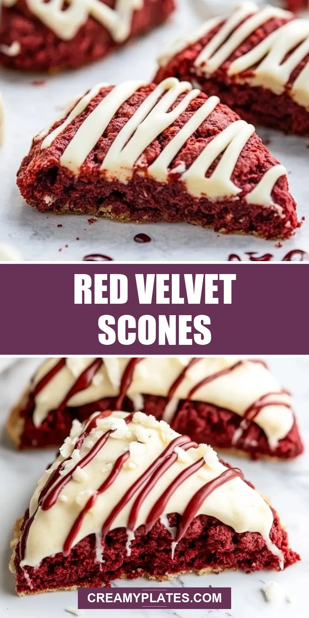 Easy Red Velvet Scones Recipe