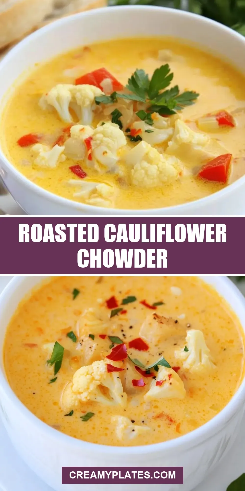 Amazing Roasted Cauliflower Chowder