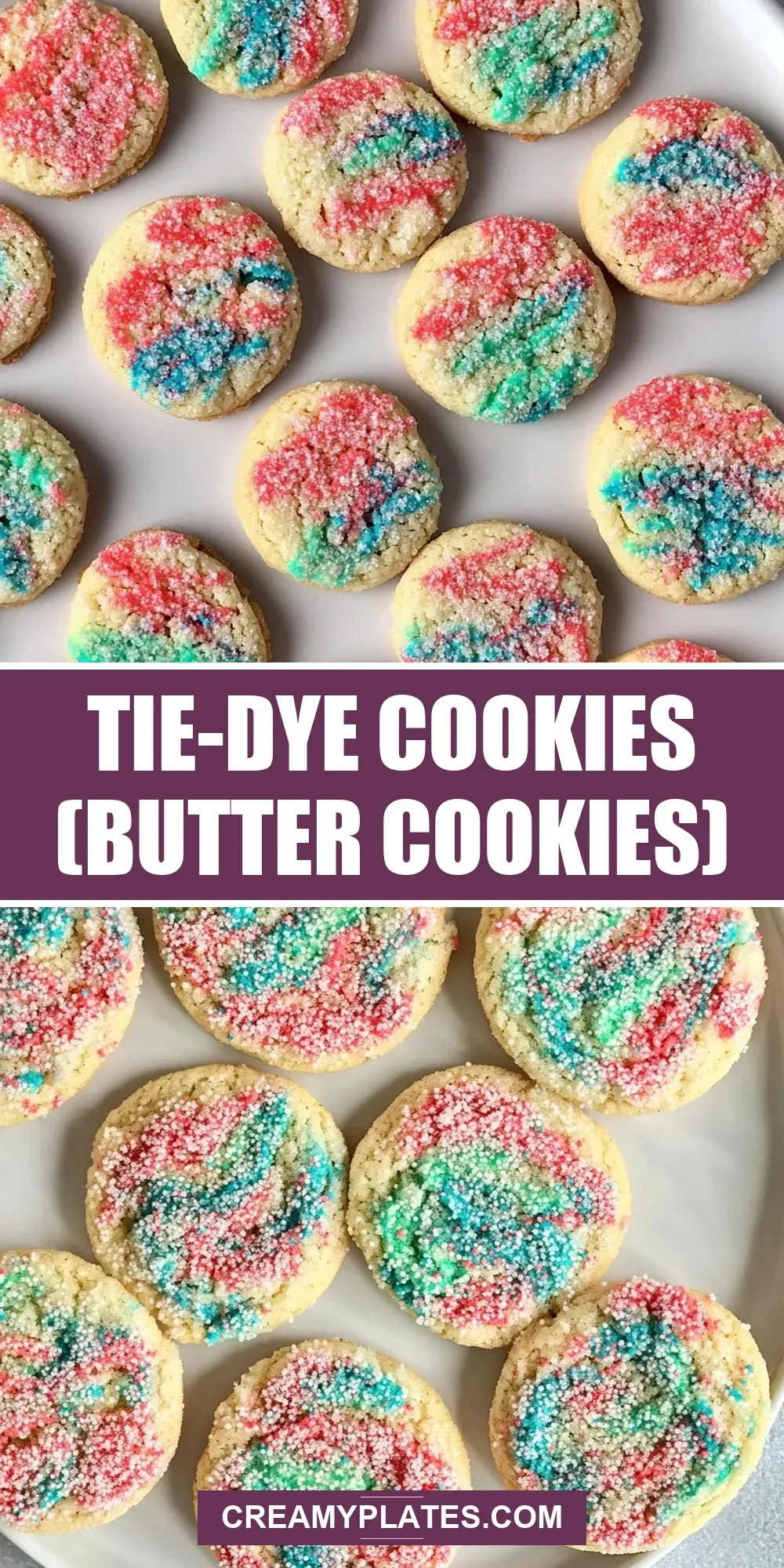 How To Make Perfect Tie-Dye Cookies (Butter Cookies)
