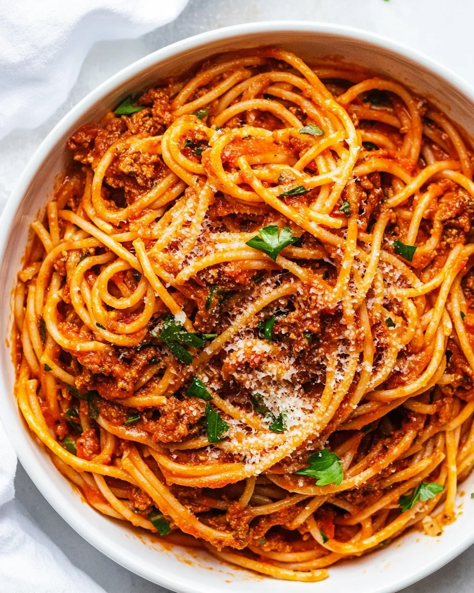 Classic 10 Minute Instant Pot Spaghetti dish photo