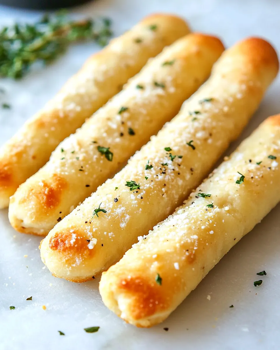 Delicious 2 Ingredient Dough Garlic Breadsticks image