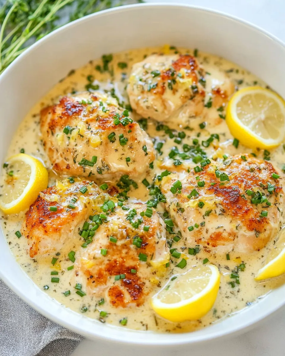Easy 30-Minute Creamy Lemon Garlic Chicken photo