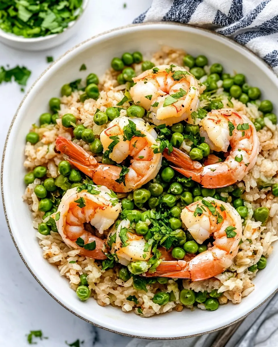 Easy 30-Minute Shrimp, Peas and Rice photo