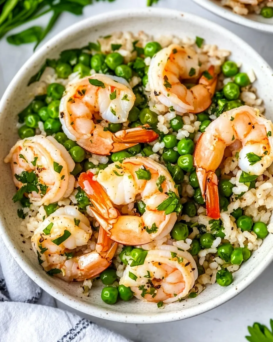 Quick 30-Minute Shrimp, Peas and Rice recipe photo