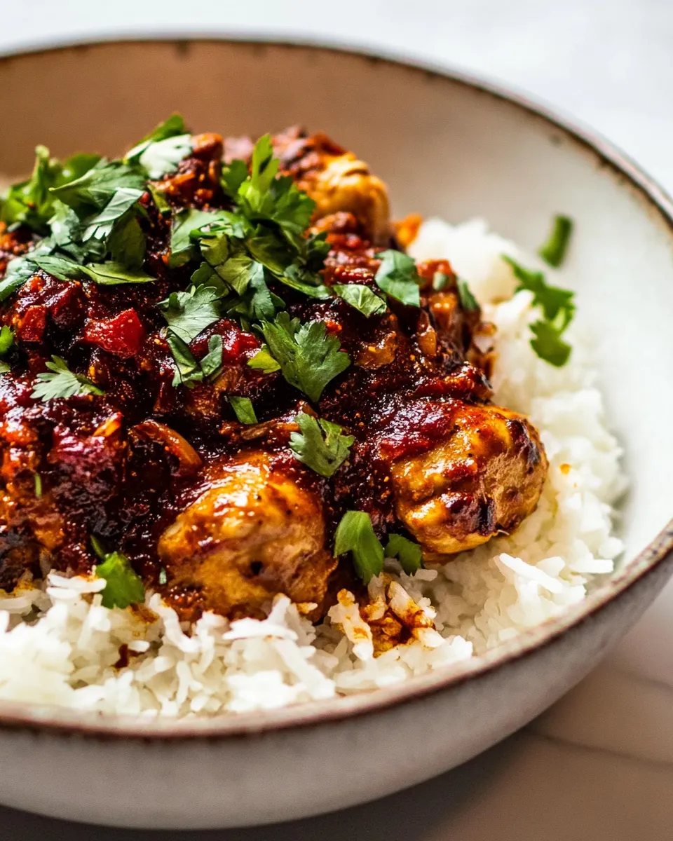 Fresh 30 Minute Harissa Butter Chicken. food shot