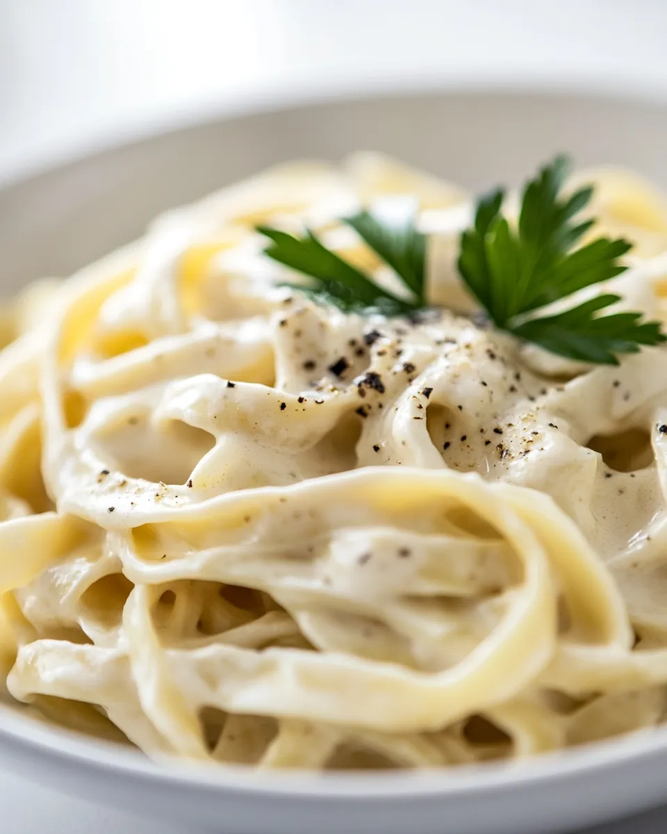 Quick 3 Ingredient Alfredo Sauce recipe photo