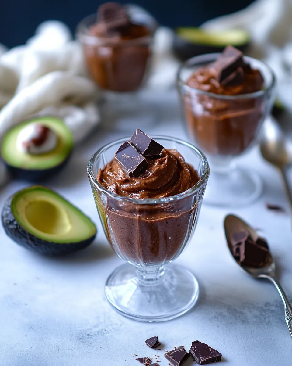Delicious 4-Ingredient Avocado Chocolate Mousse image