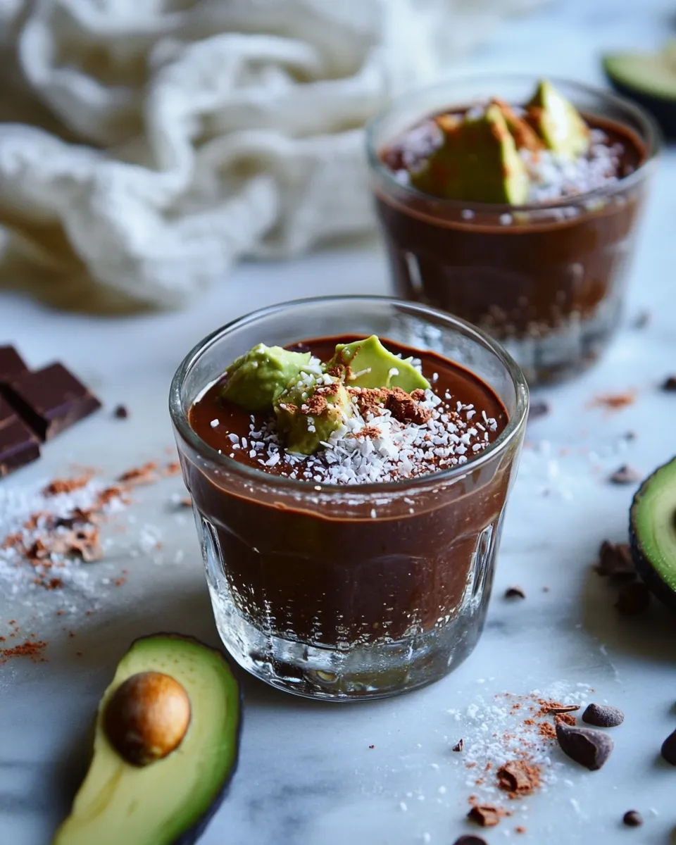 Healthy 4-Ingredient Avocado Chocolate Mousse recipe photo