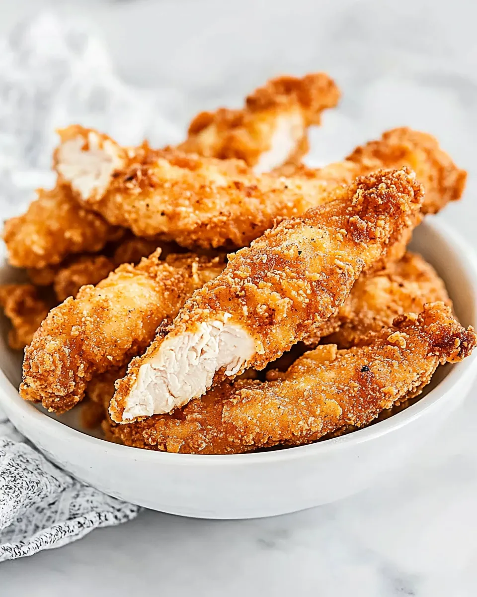 Homemade Air-Fryer Frozen Chicken Tenders dish photo