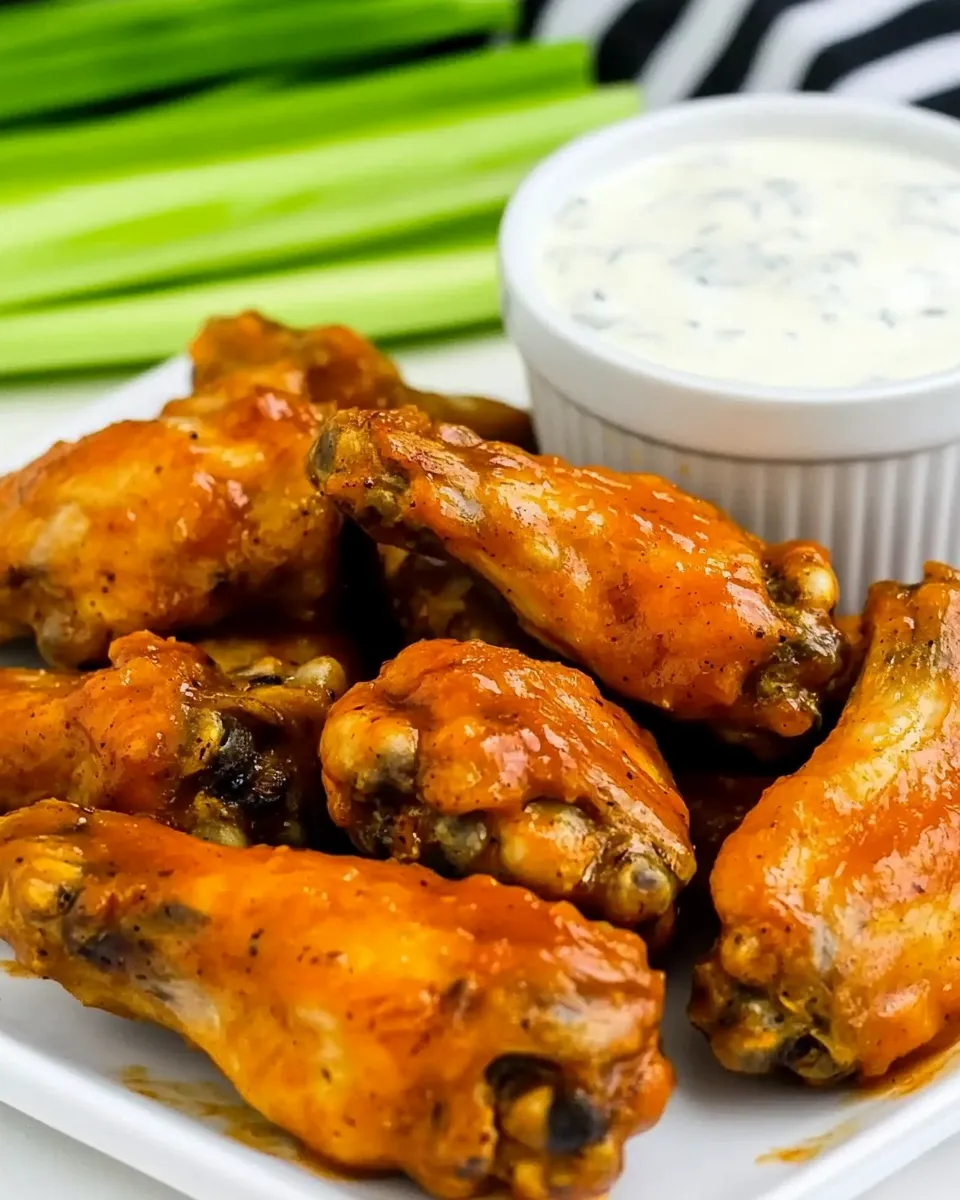 Delicious Air Fryer Buffalo Wings (Extra Easy) image