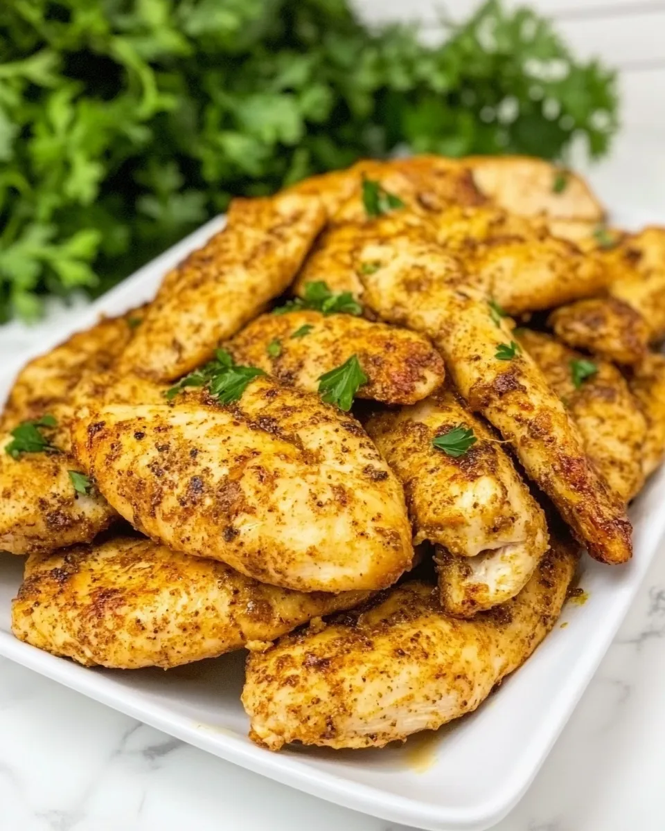 Savory Air Fryer Chicken Tenderloins shot