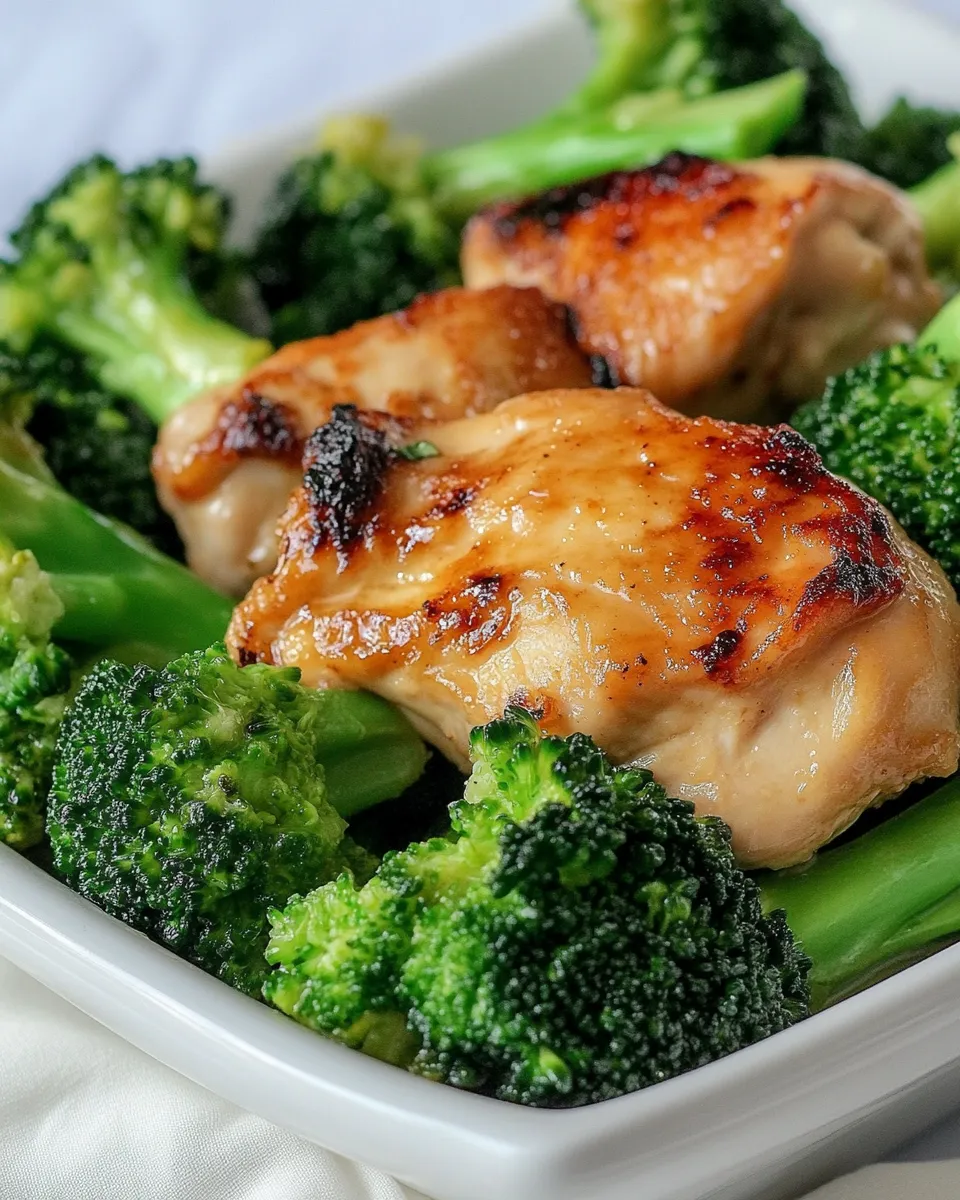 Healthy Air Fryer Chicken and Broccoli recipe photo