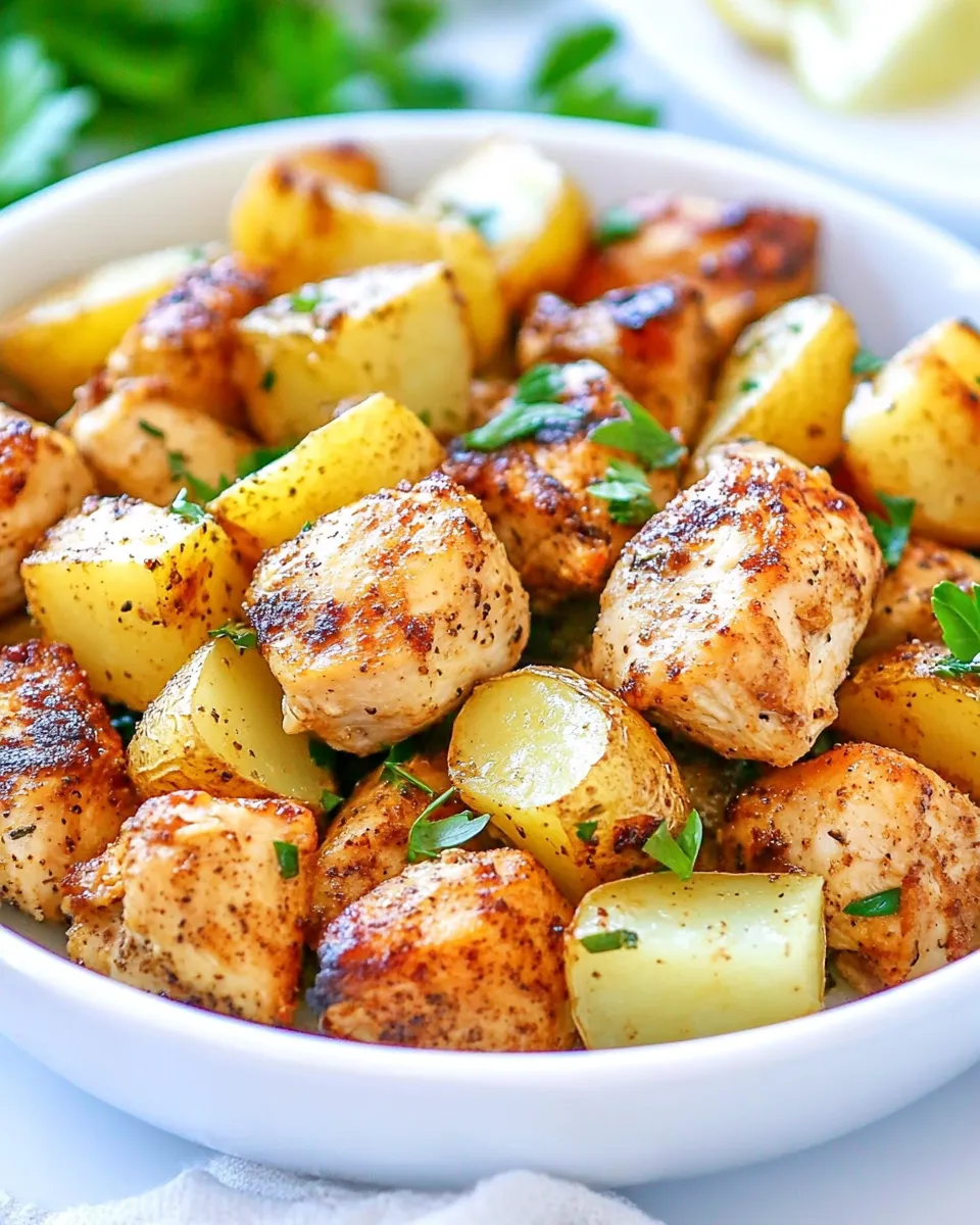 Delicious Air Fryer Chicken and Potatoes image