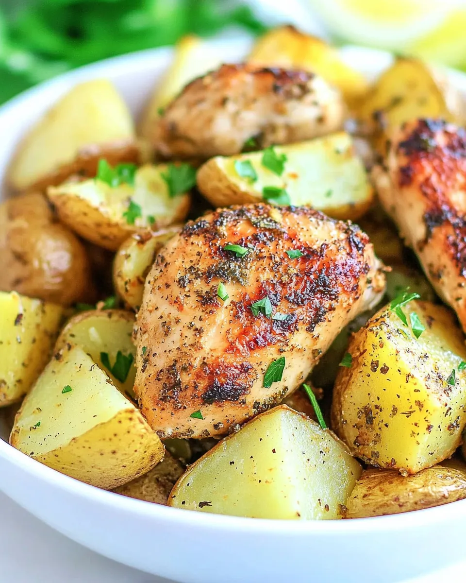 Healthy Air Fryer Chicken and Potatoes recipe photo