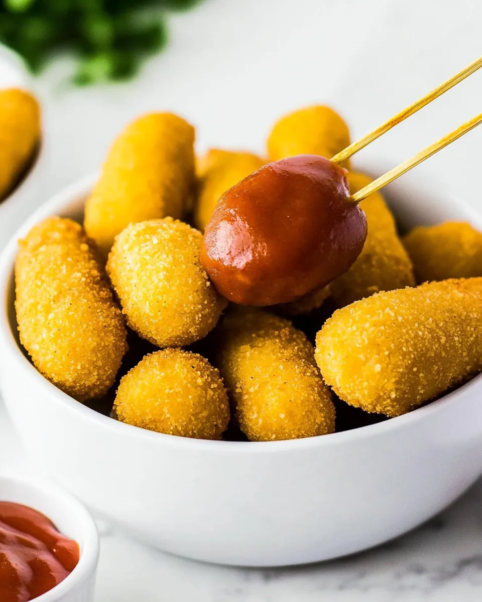 Easy Air Fryer Mini Corn Dogs image