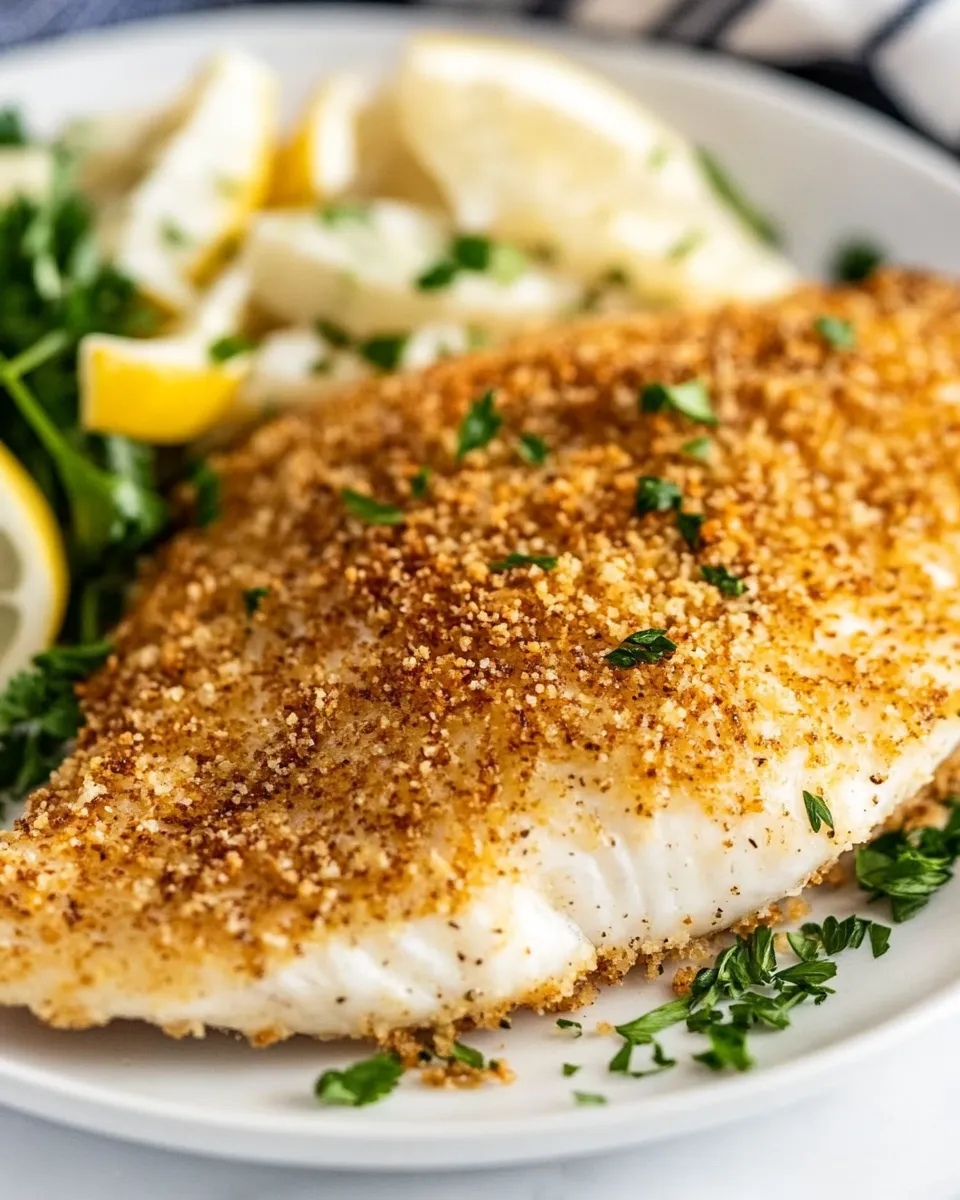 Easy Air Fryer Parmesan Crusted Tilapia photo