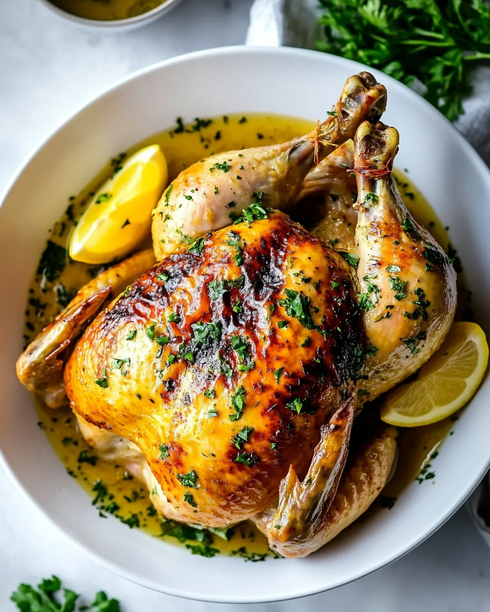 Savory Air Fryer Whole Chicken shot