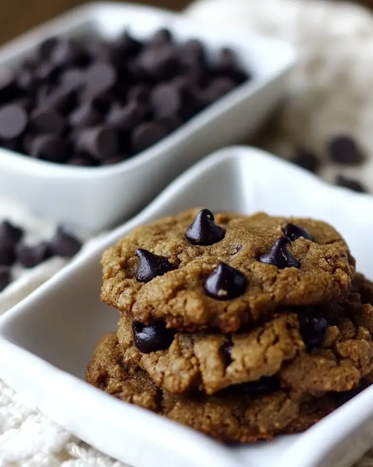 Homemade Almond Butter Dark Chocolate Chip Cookies photo