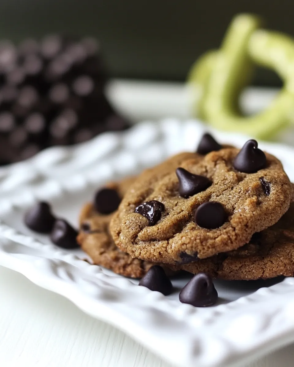 Best Almond Butter Dark Chocolate Chip Cookies shot
