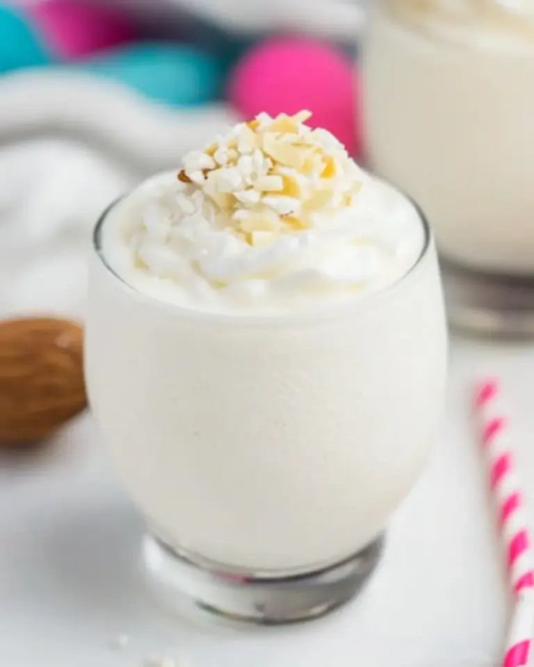 Homemade Almond Milk Milkshake photo