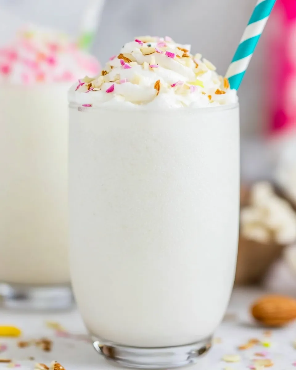 Delicious Almond Milk Milkshake shot