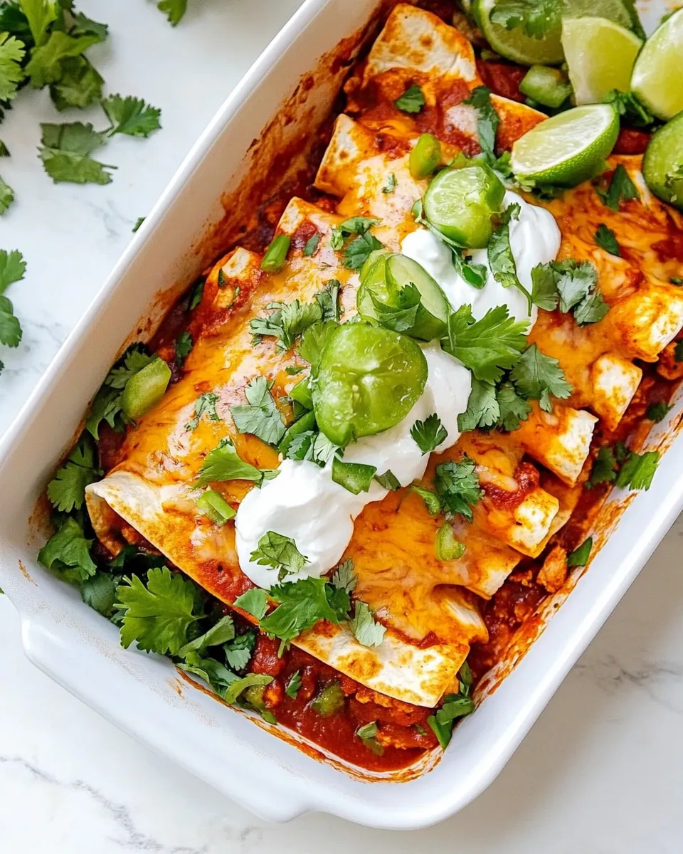 Homemade Amazing Homemade Chicken Enchiladas photo