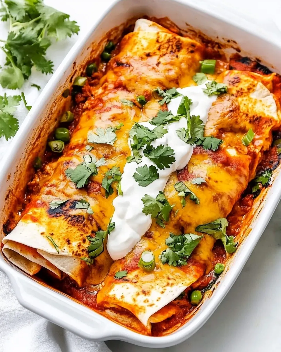 Delicious Amazing Homemade Chicken Enchiladas image