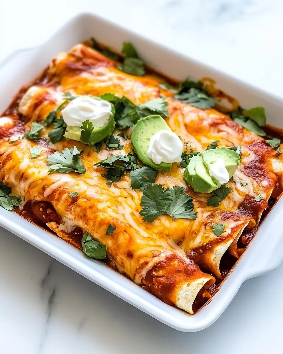 Easy Amazing Homemade Chicken Enchiladas recipe photo