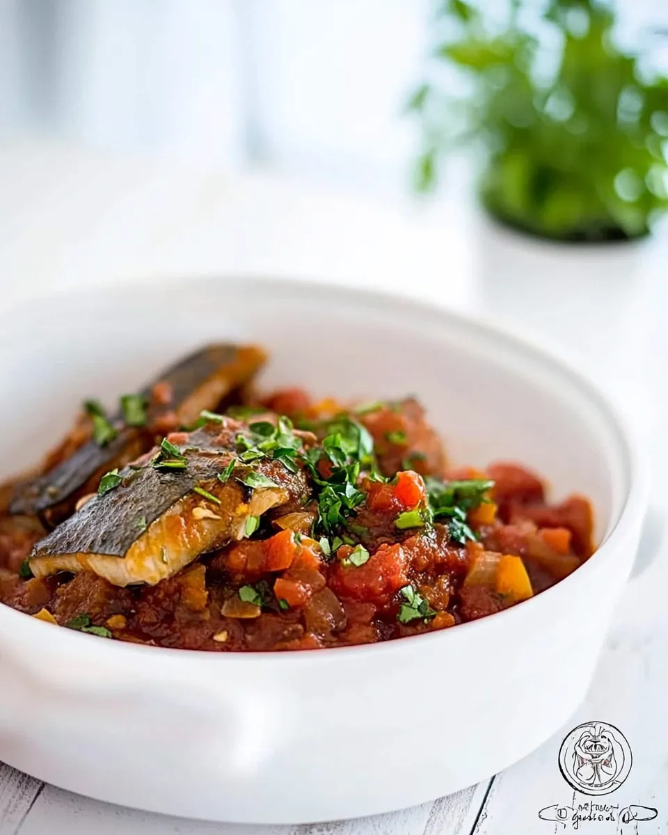 Homemade Arenque Guisado (Herrings in Tomato Sauce) photo
