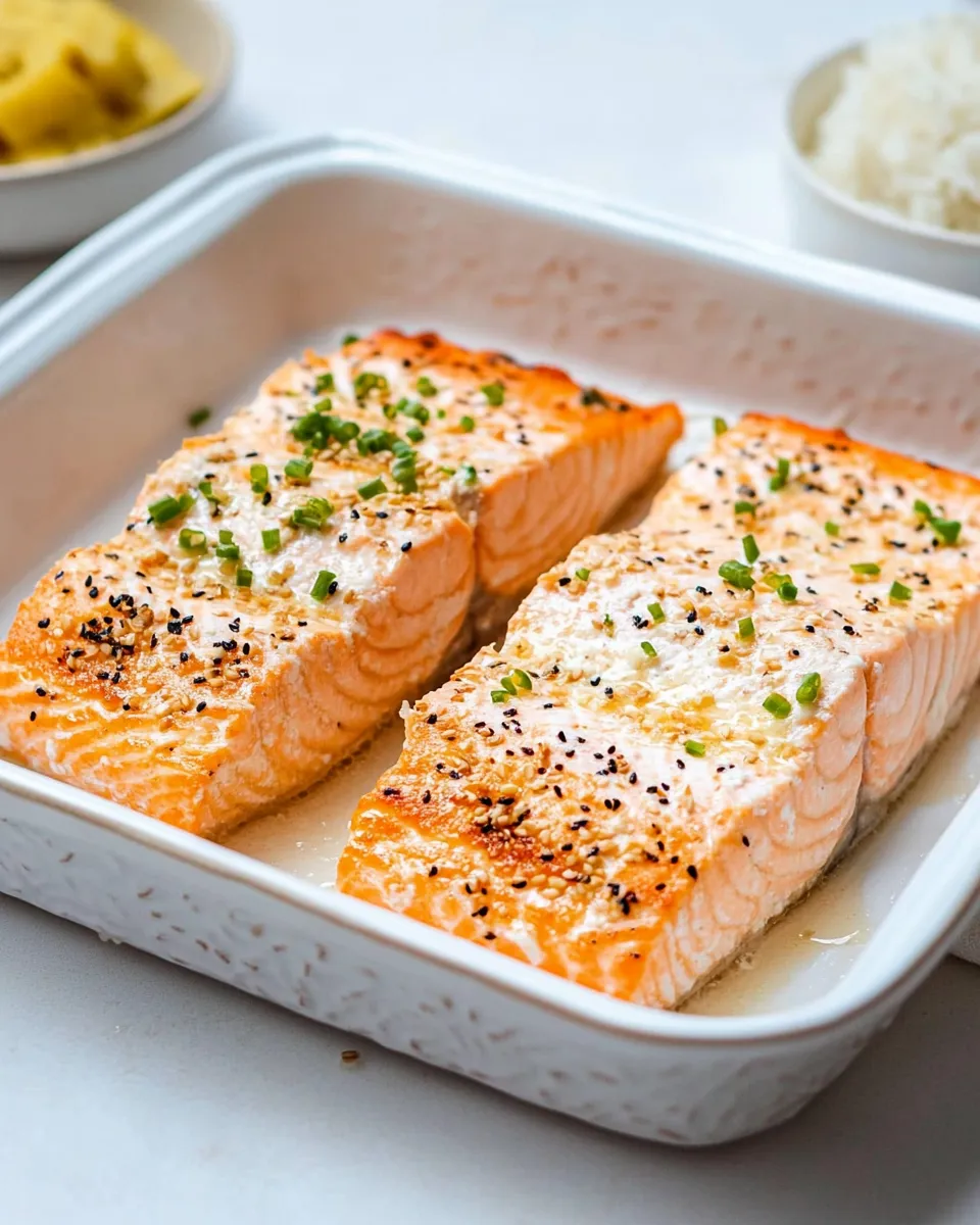 Savory Asian Baked Salmon Recipe shot