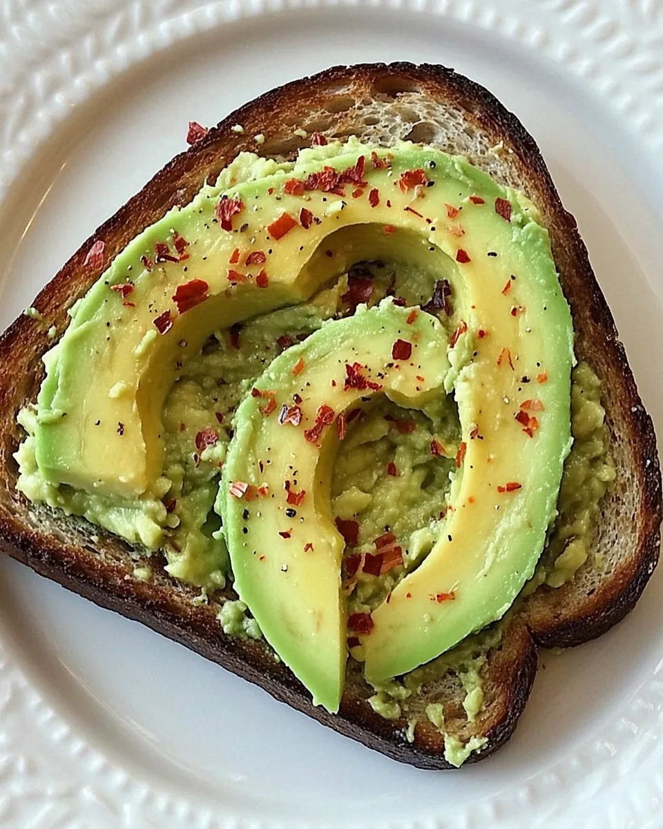 Delicious Avocado Breakfast Toast shot