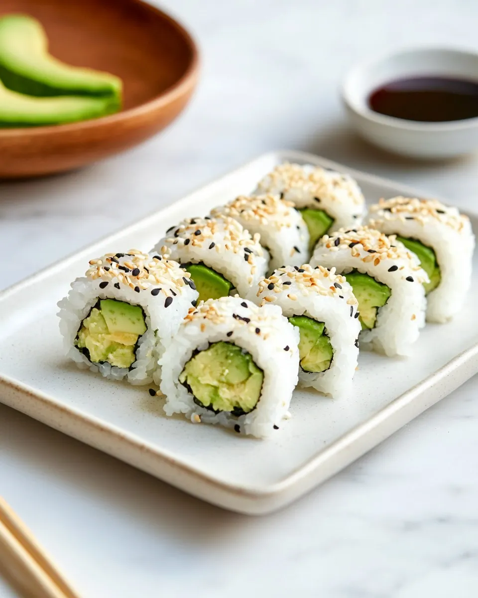 Classic Avocado Sushi Roll image