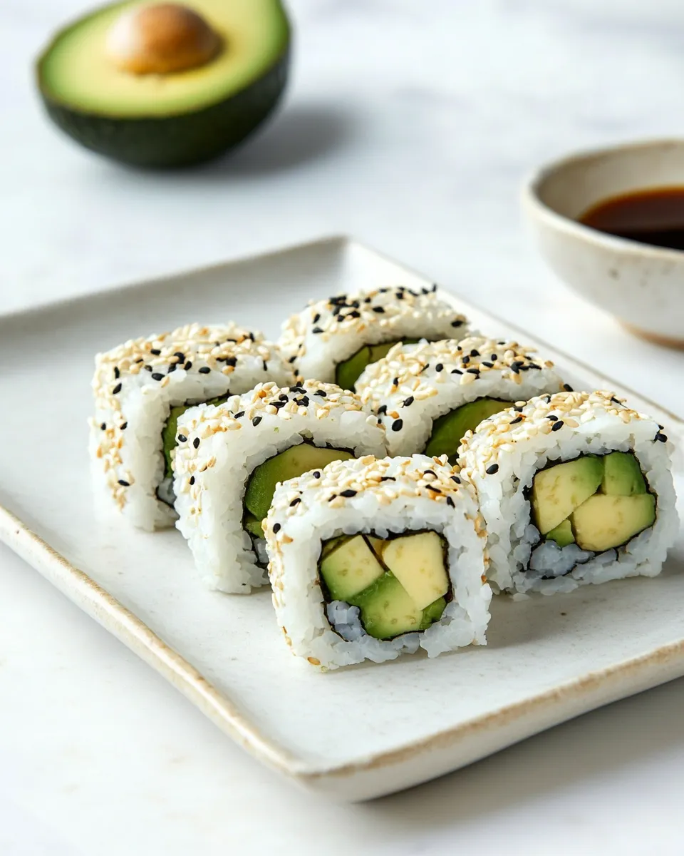 Easy Avocado Sushi Roll recipe photo
