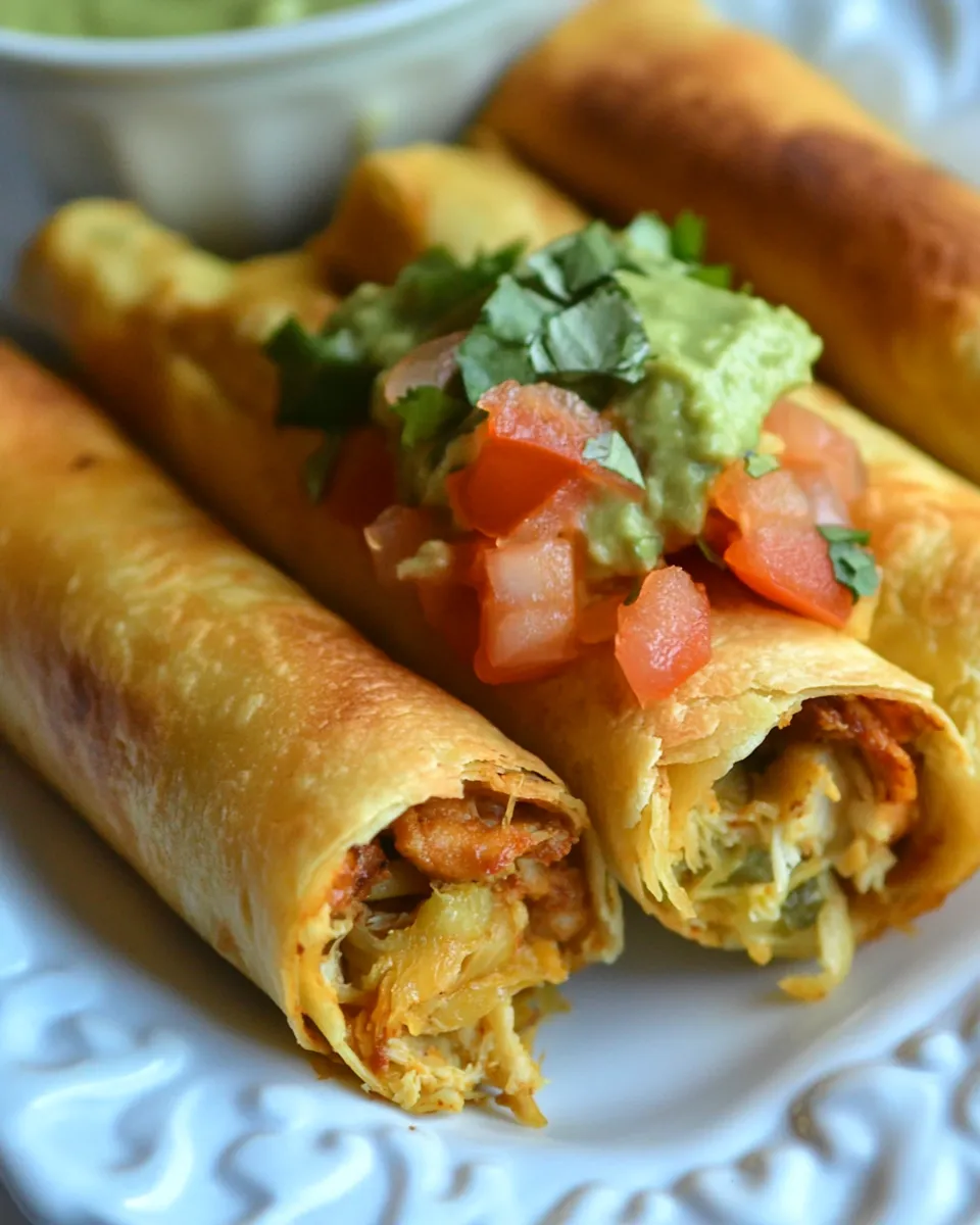 Classic Baked Chicken Taquitos image