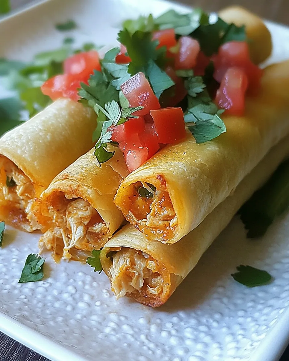 Easy Baked Chicken Taquitos recipe photo