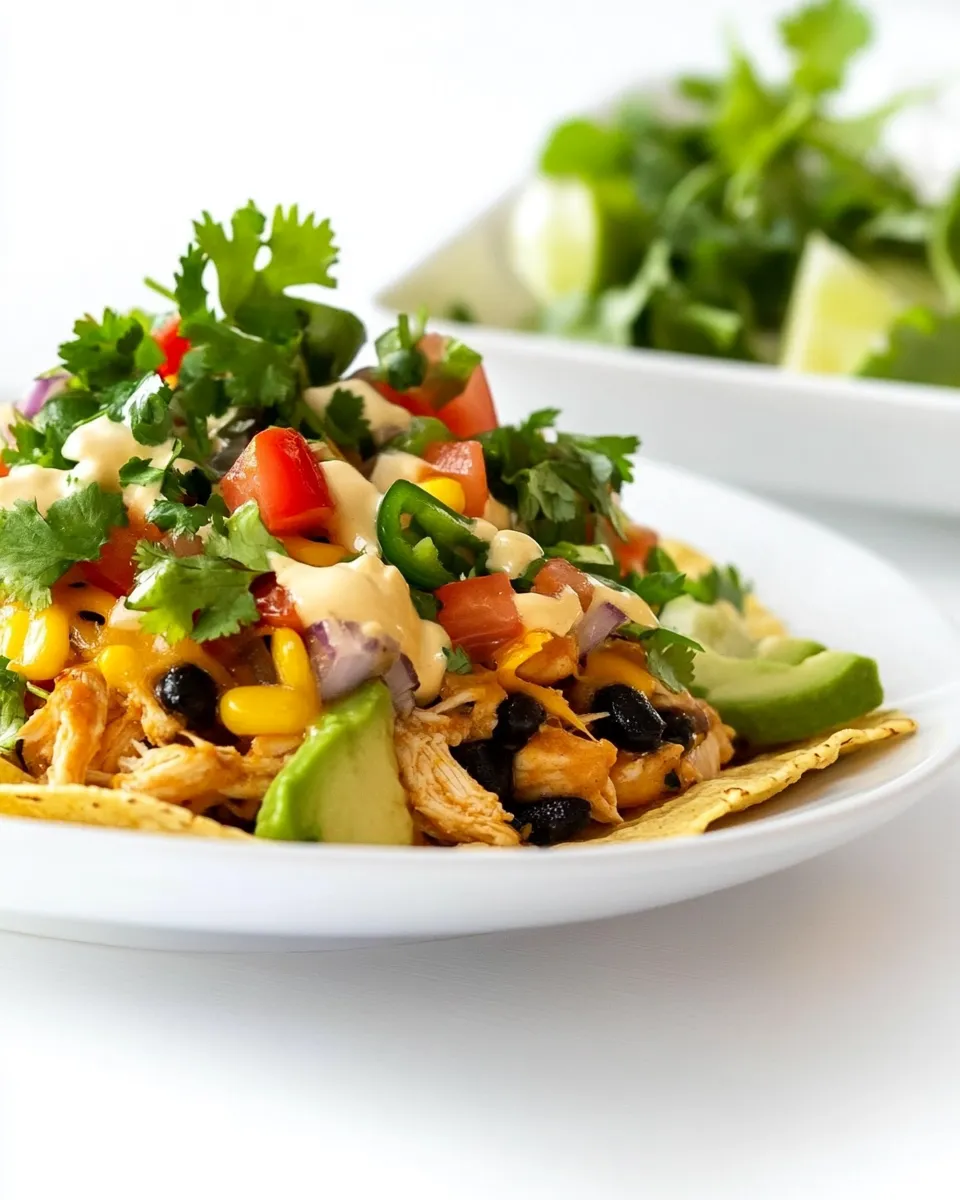Delicious Baked Chicken Tostadas image
