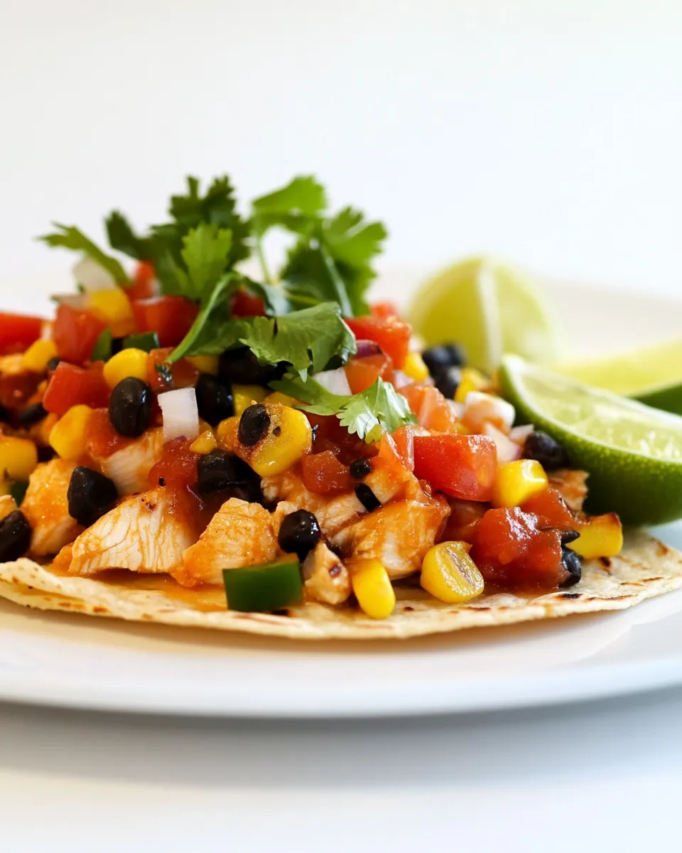 Easy Baked Chicken Tostadas recipe photo