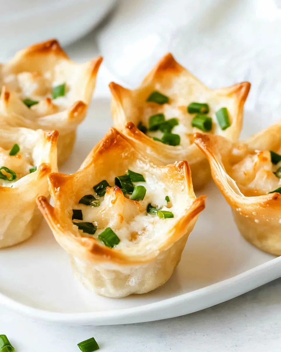 Homemade Baked Crab Rangoon Cups photo
