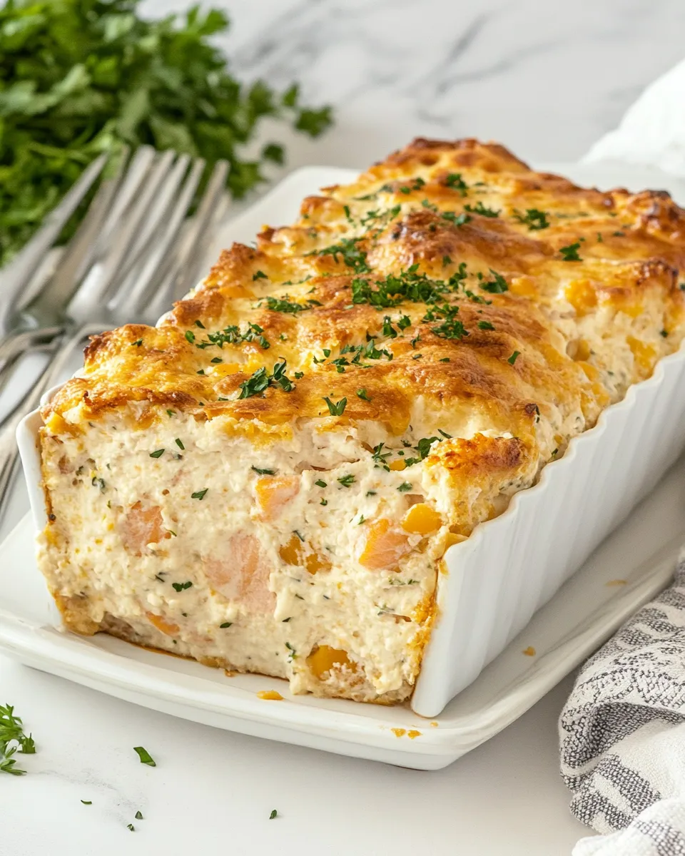 Delicious Baked Salmon Loaf shot