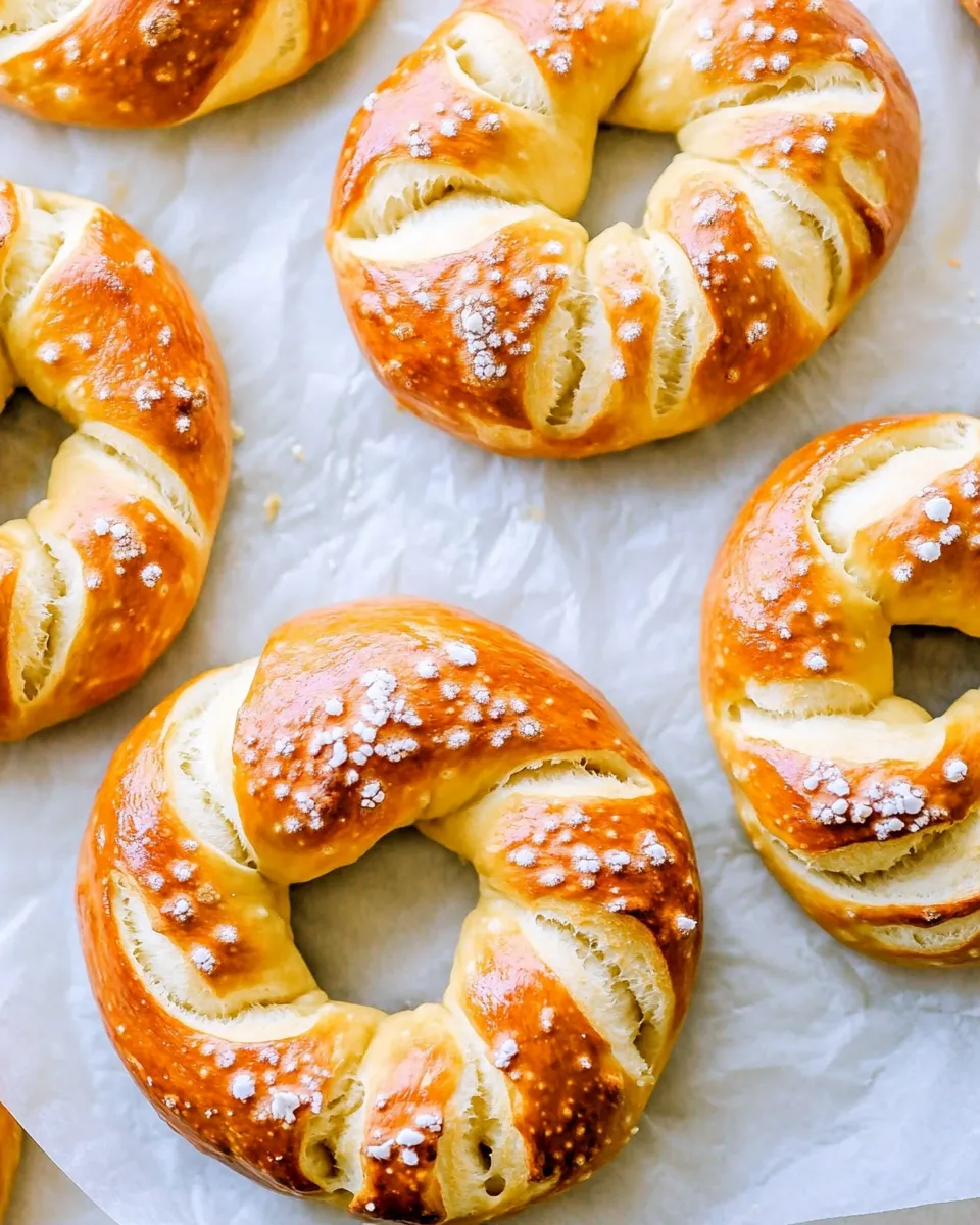 Homemade Baked Soft Pretzels (Step by Step Instructions!) photo