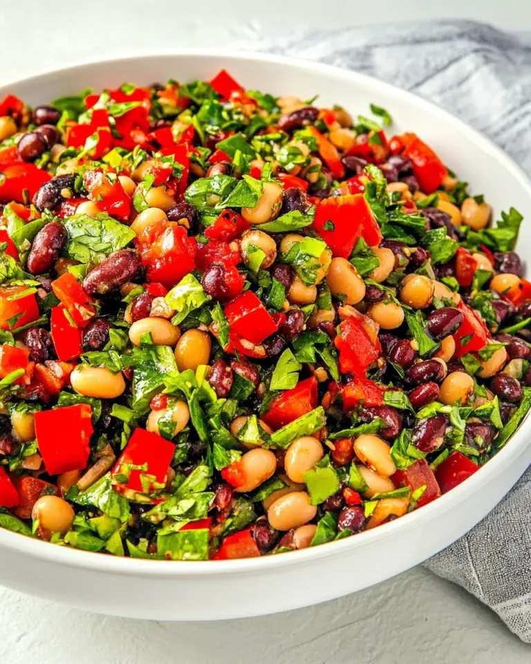 Homemade Balela Salad (Middle Eastern Bean Salad) photo