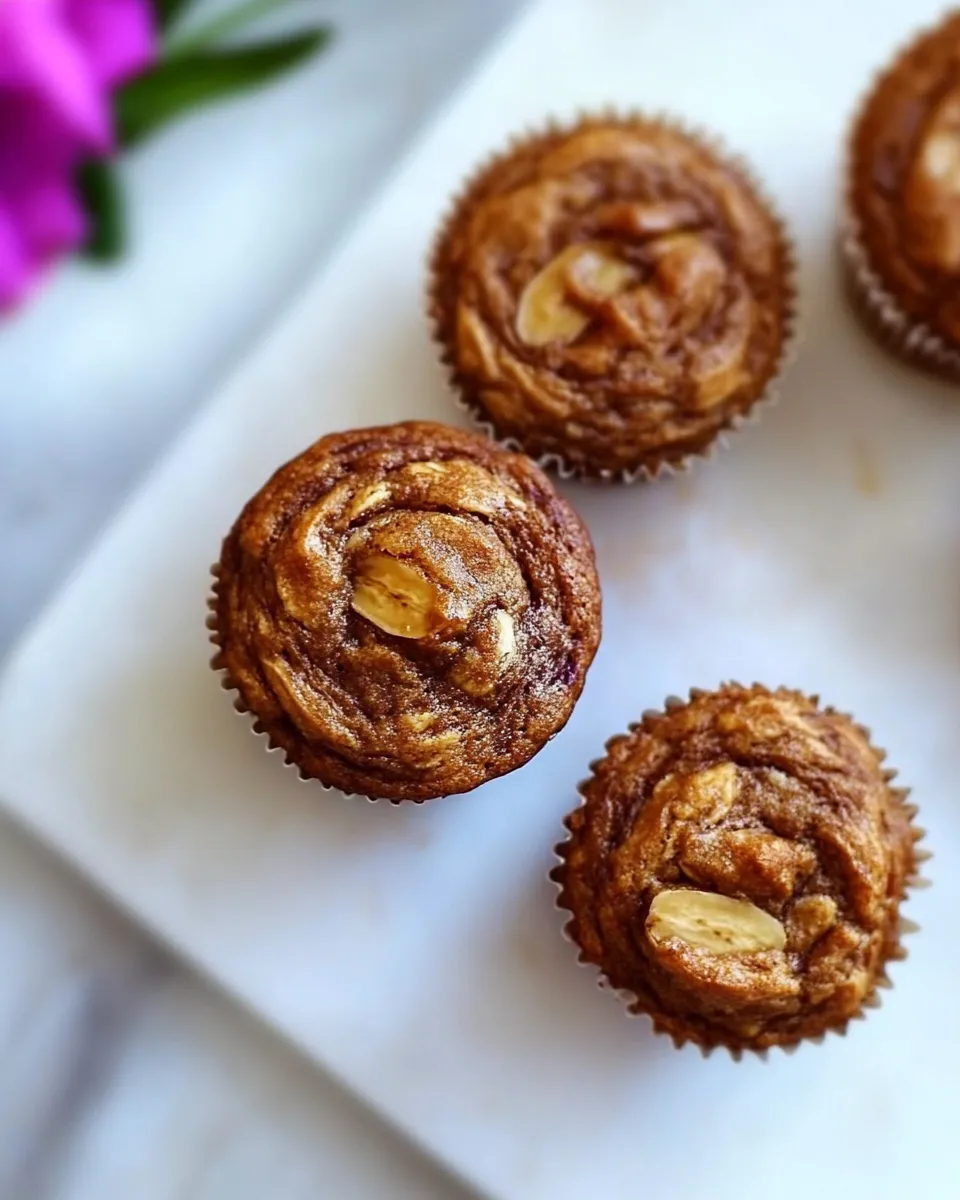 Homemade Banana Almond Butter Muffins photo