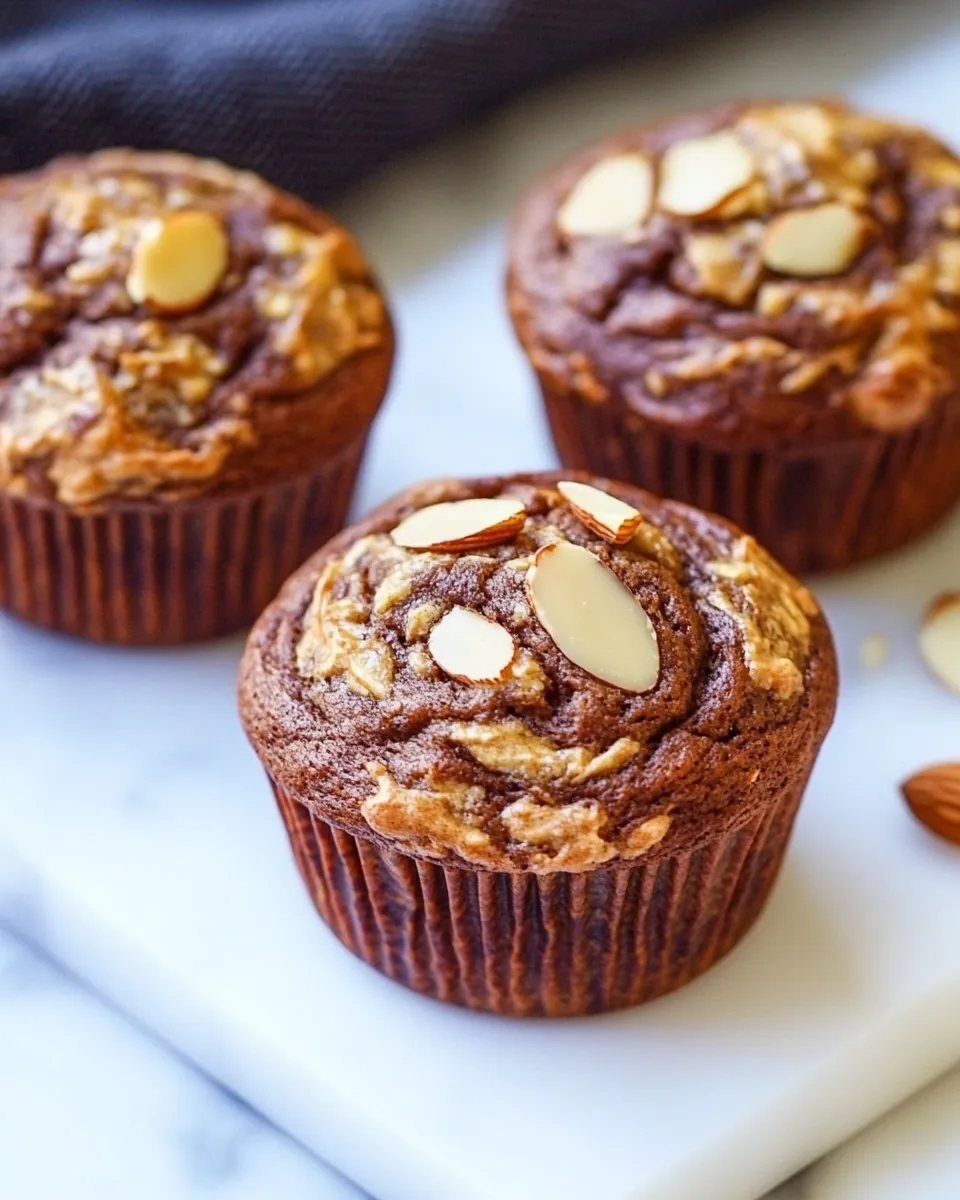 Classic Banana Almond Butter Muffins image