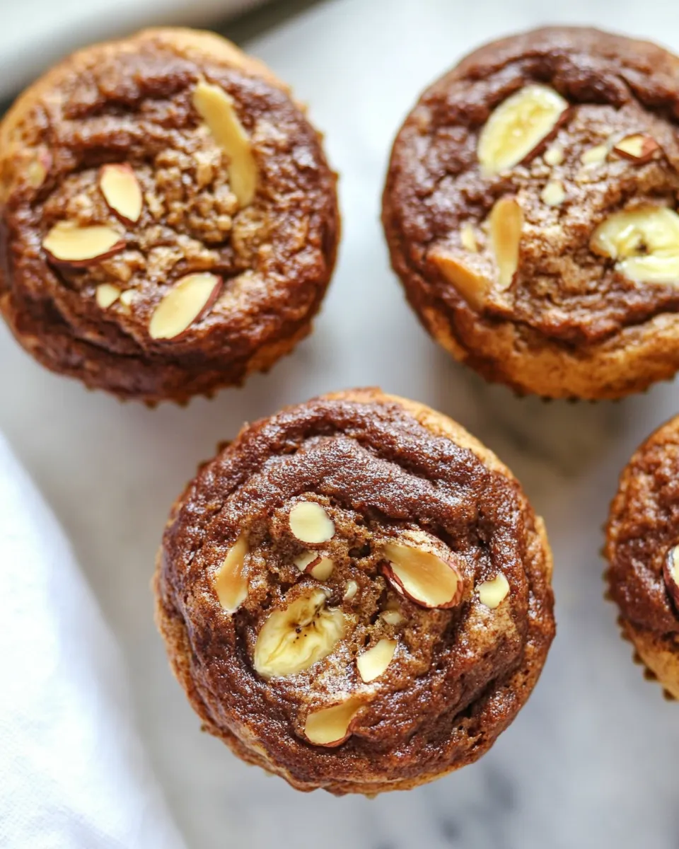 Easy Banana Almond Butter Muffins recipe photo