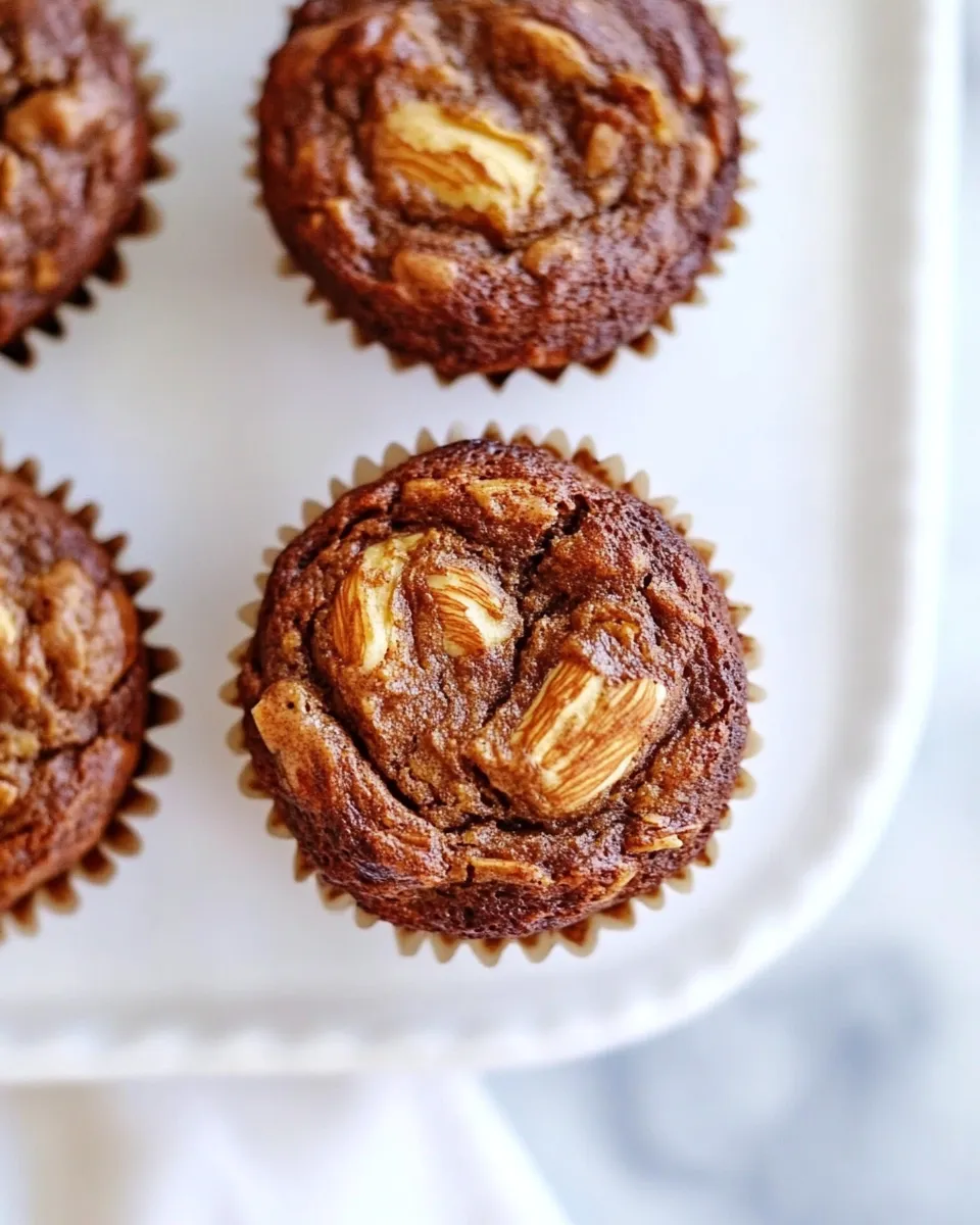 Delicious Banana Almond Butter Muffins shot
