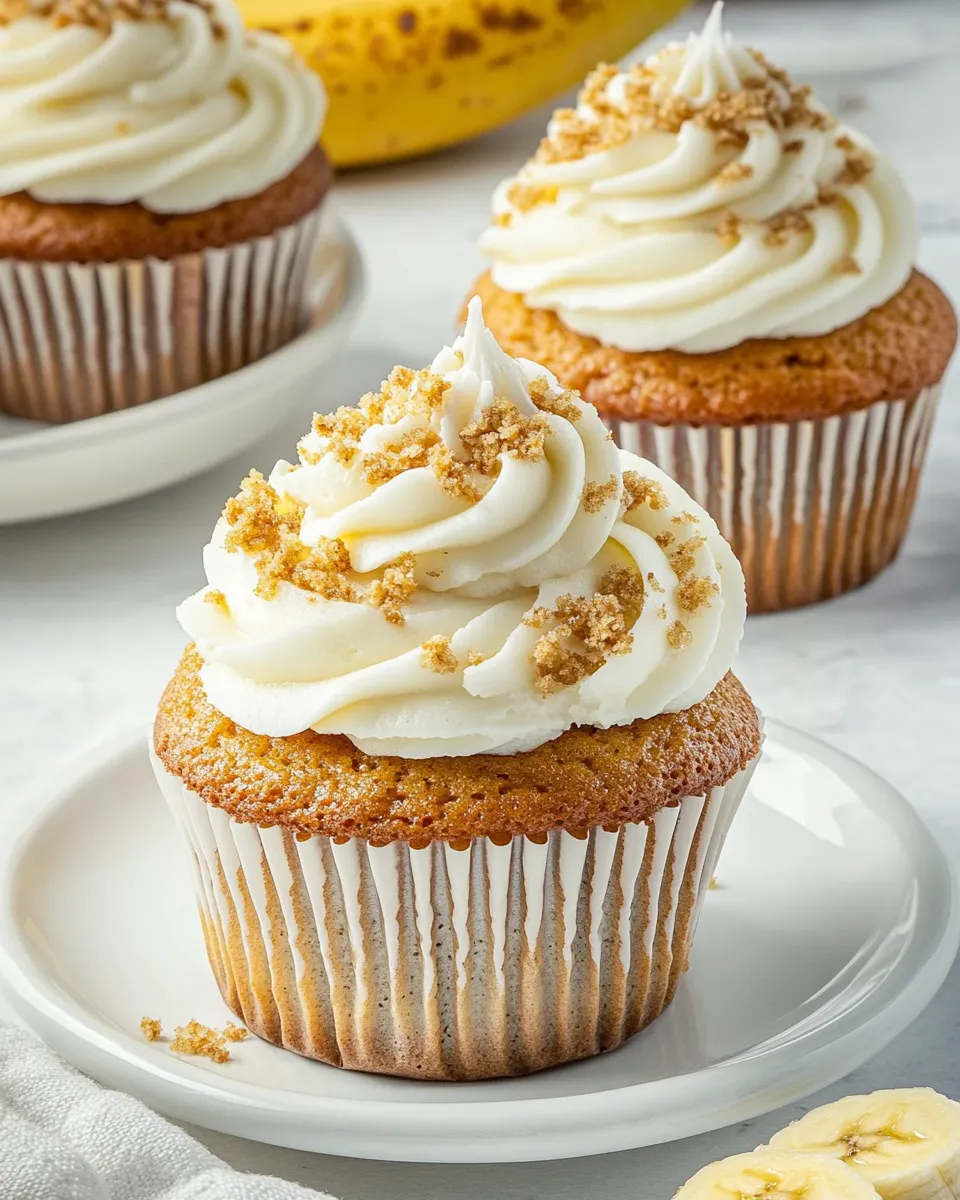Delicious Banana Cupcakes shot