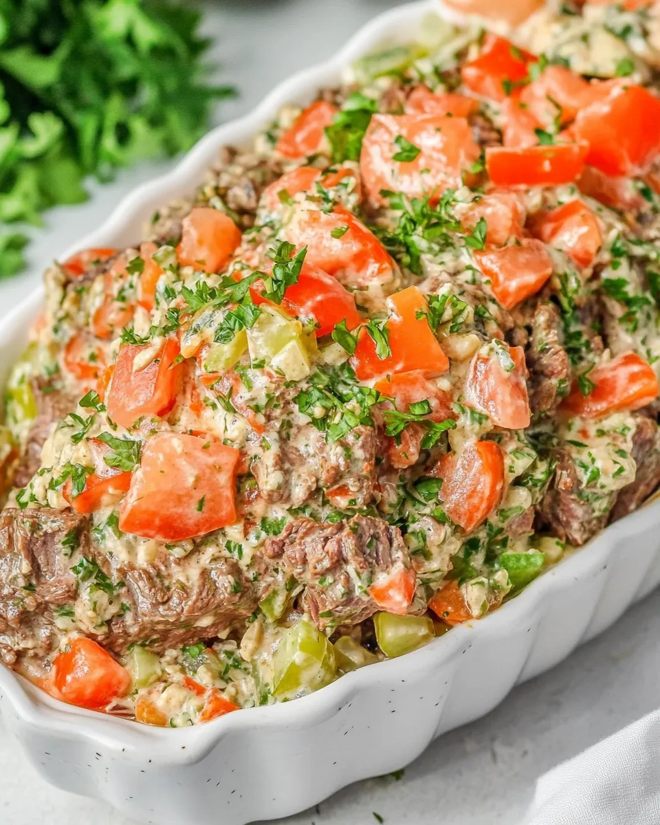 Homemade Beef Salad (Salata de Boeuf) photo