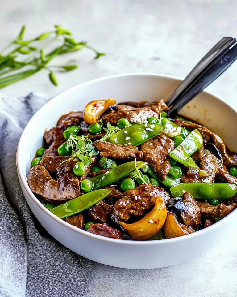 Homemade Beef Snow Pea Skillet photo