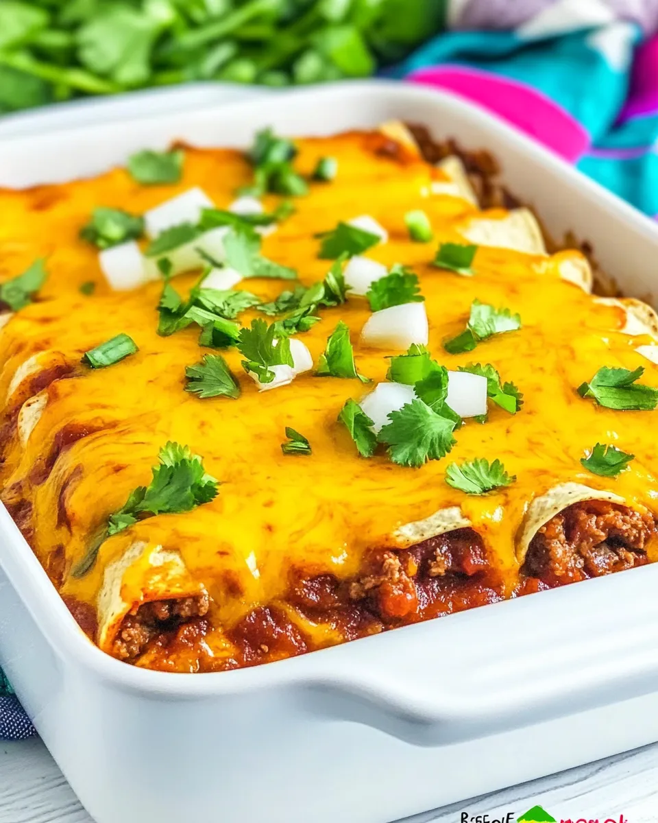 Homemade Beef & Cheese Enchilada Casserole (Low-Carb) photo